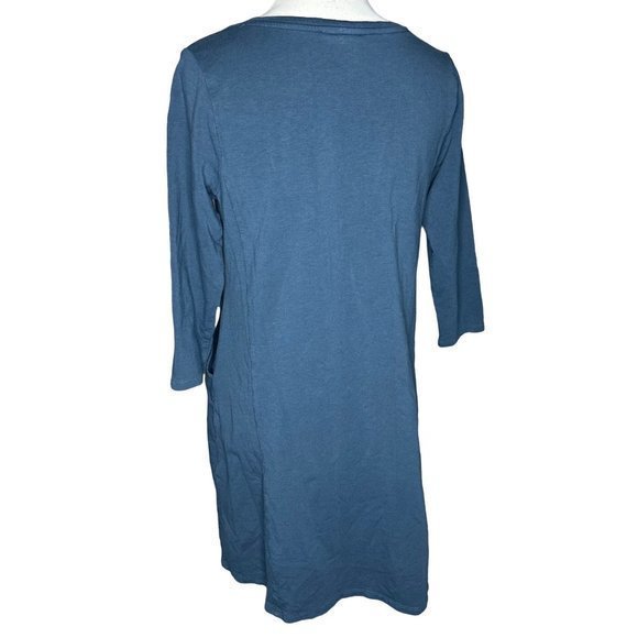 J.Jill Pure Jill Dress 3/4 Sleeve Pocket Ocean Dress Size XS - Picture 4 of 7